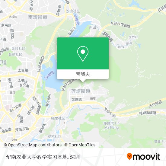 华南农业大学教学实习基地地图