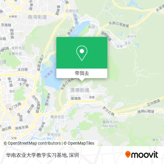 华南农业大学教学实习基地地图
