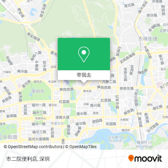 市二院便利店地图