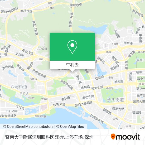 暨南大学附属深圳眼科医院-地上停车场地图