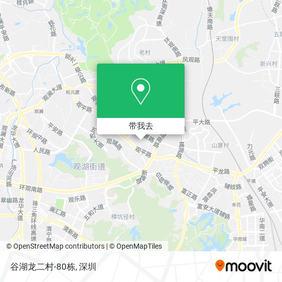 谷湖龙二村-80栋地图