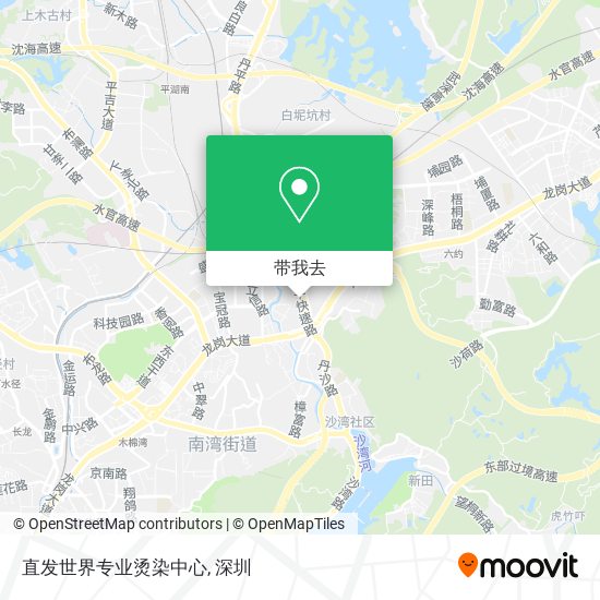 直发世界专业烫染中心地图