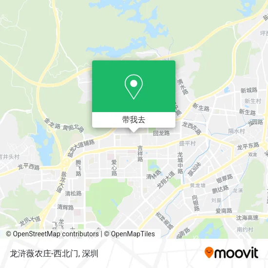 龙浒薇农庄-西北门地图