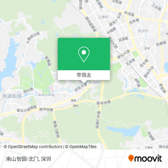 南山智园-北门地图