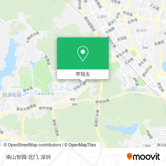 南山智园-北门地图
