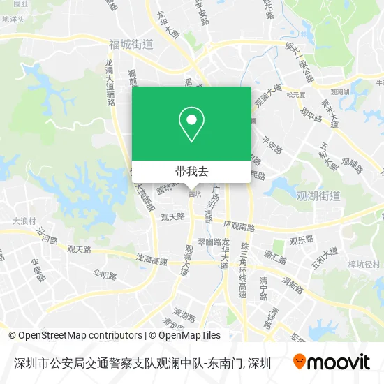 深圳市公安局交通警察支队观澜中队-东南门地图