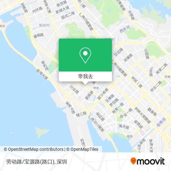 劳动路/宝源路(路口)地图