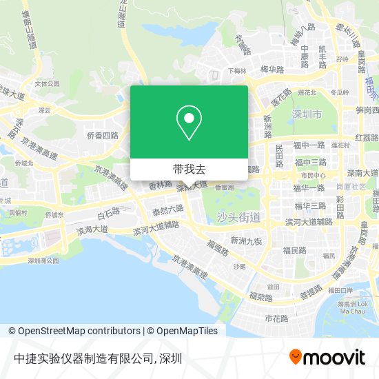 中捷实验仪器制造有限公司地图