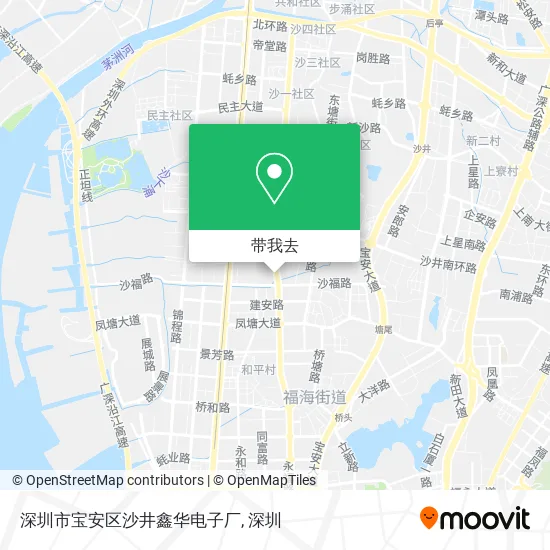 深圳市宝安区沙井鑫华电子厂地图