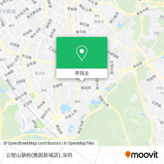 云髻山肠粉(雅园新城店)地图