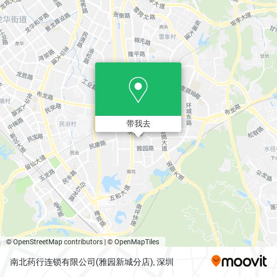 南北药行连锁有限公司(雅园新城分店)地图
