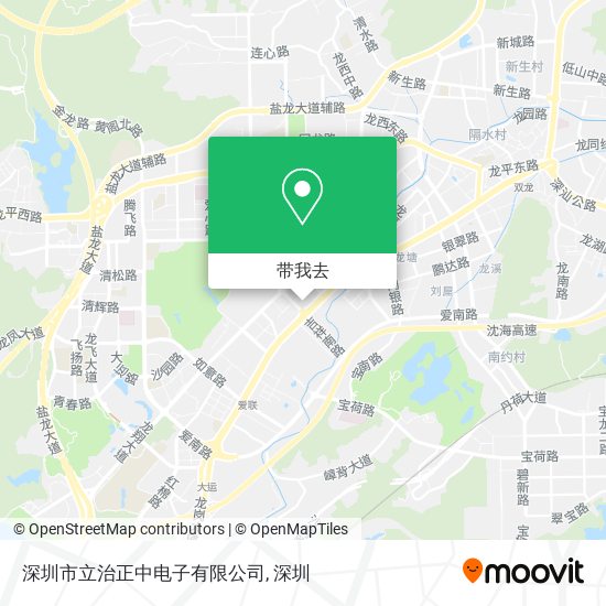 深圳市立治正中电子有限公司地图
