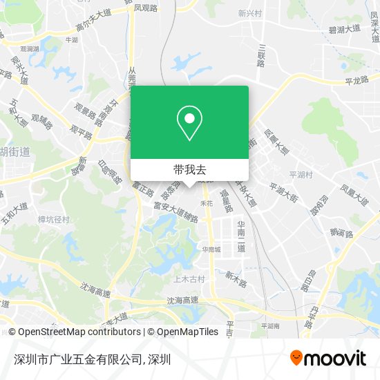 深圳市广业五金有限公司地图