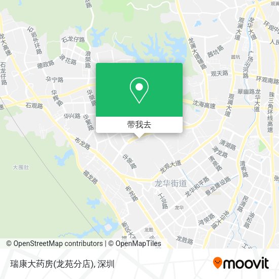 瑞康大药房(龙苑分店)地图