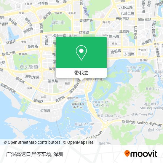 广深高速口岸停车场地图