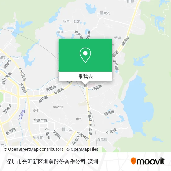 深圳市光明新区圳美股份合作公司地图