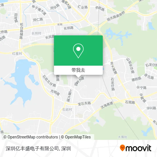深圳亿丰盛电子有限公司地图