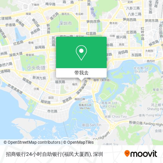 招商银行24小时自助银行(福民大厦西)地图