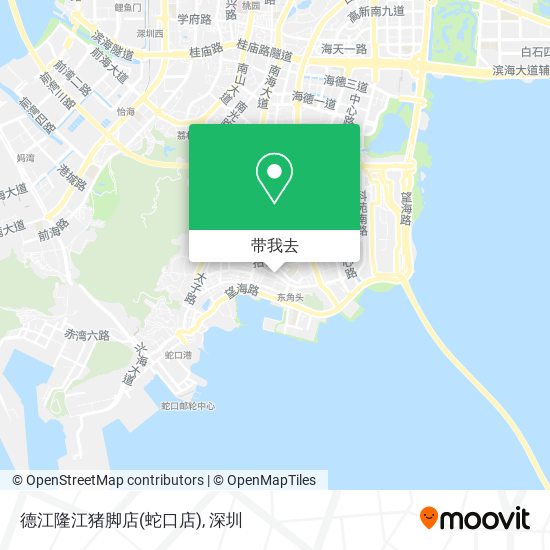 德江隆江猪脚店(蛇口店)地图