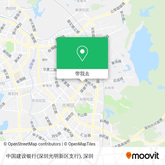 中国建设银行(深圳光明新区支行)地图