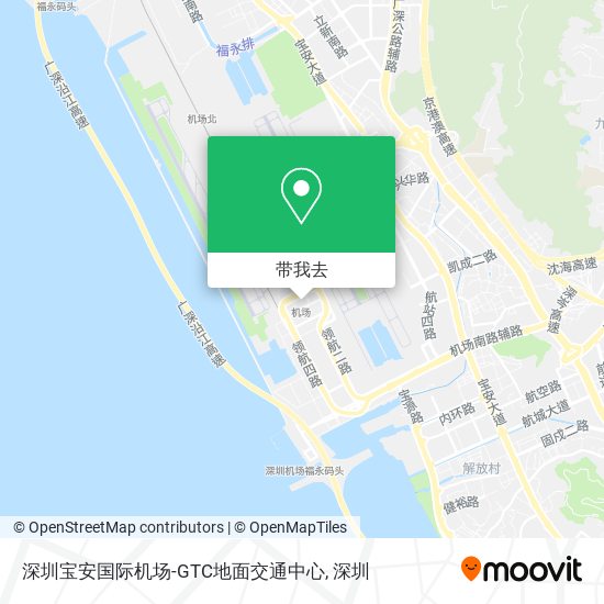 深圳宝安国际机场-GTC地面交通中心地图