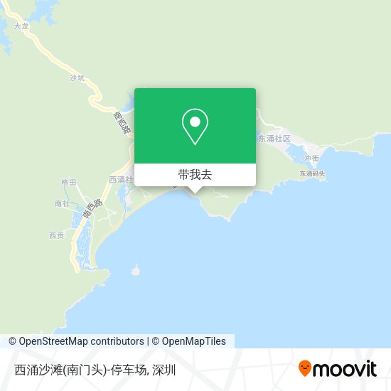 西涌沙滩(南门头)-停车场地图