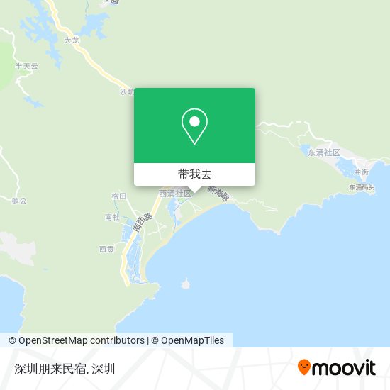 深圳朋来民宿地图