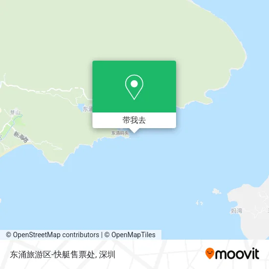 东涌旅游区-快艇售票处地图