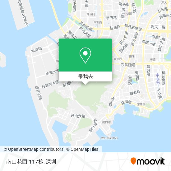 南山花园-117栋地图
