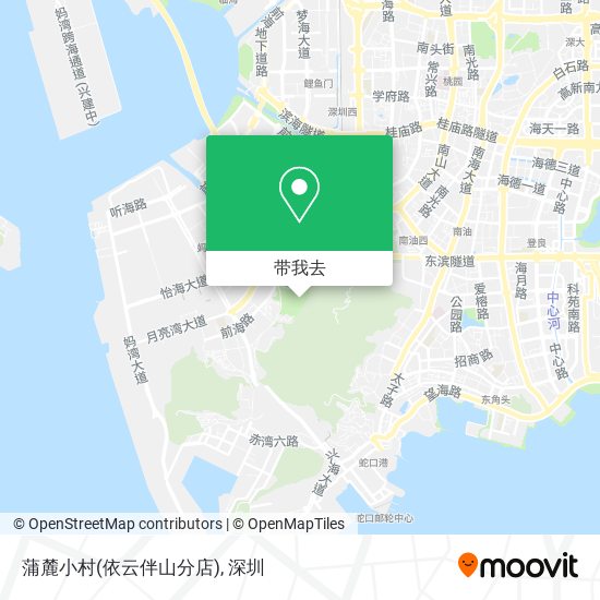 蒲麓小村(依云伴山分店)地图