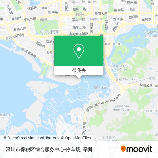 深圳市保税区综合服务中心-停车场地图