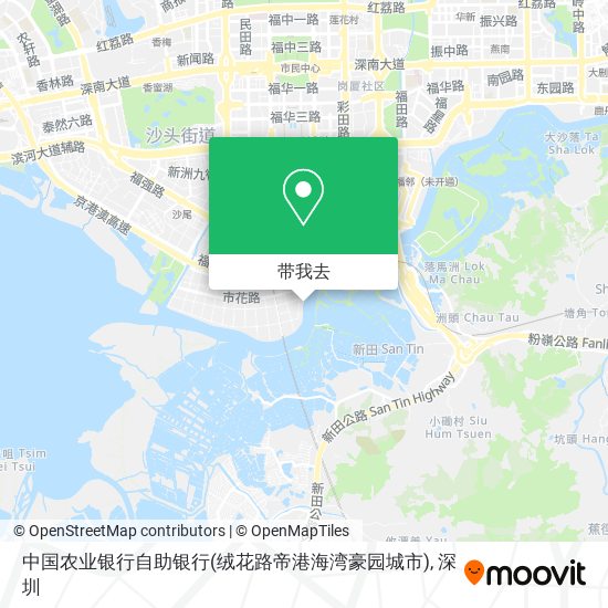 中国农业银行自助银行(绒花路帝港海湾豪园城市)地图