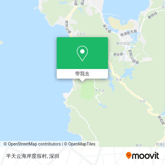 半天云海岸度假村地图