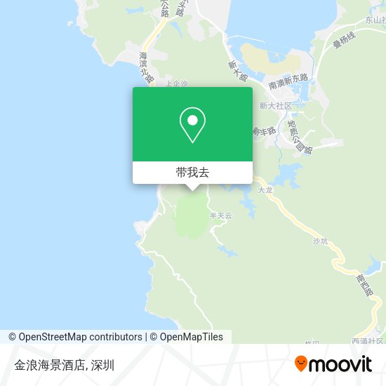 金浪海景酒店地图