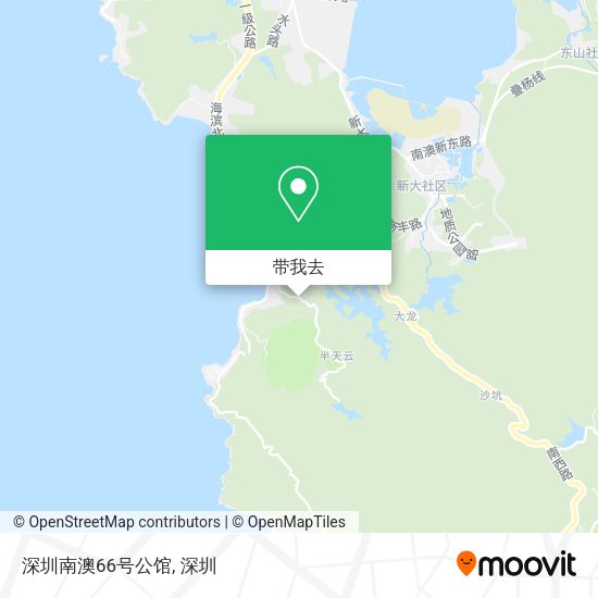 深圳南澳66号公馆地图