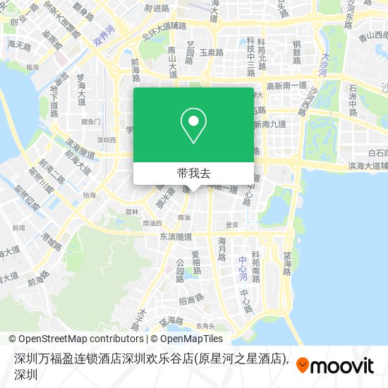 深圳万福盈连锁酒店深圳欢乐谷店(原星河之星酒店)地图