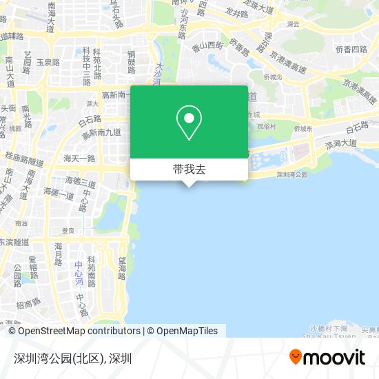 深圳湾公园(北区)地图