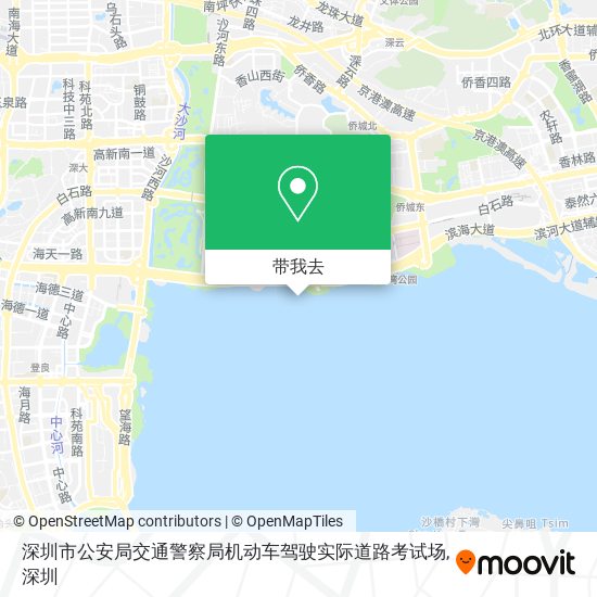 深圳市公安局交通警察局机动车驾驶实际道路考试场地图