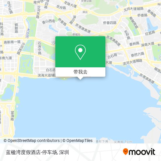 蓝楹湾度假酒店-停车场地图