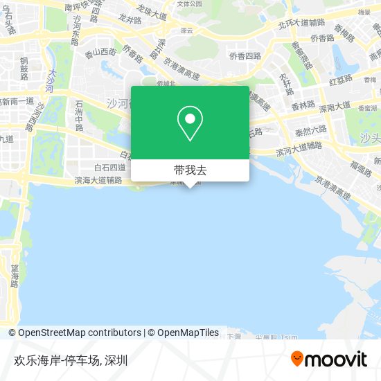 欢乐海岸-停车场地图