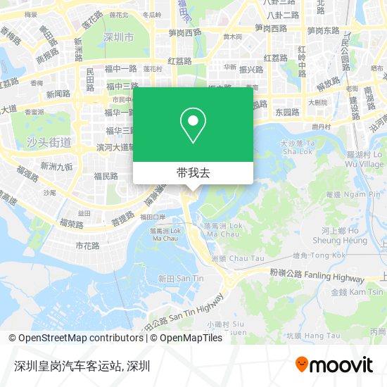 深圳皇岗汽车客运站地图