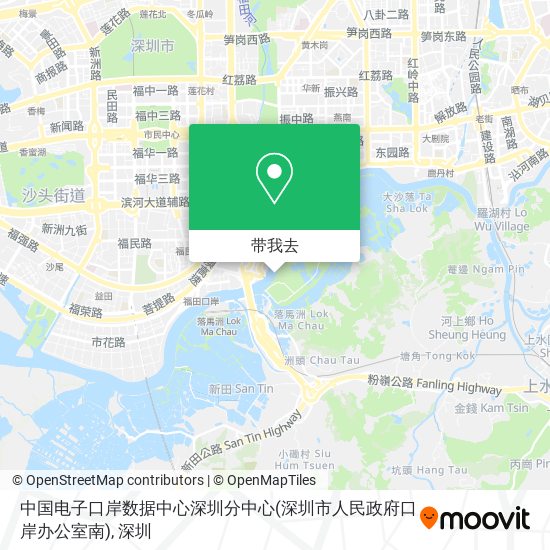 中国电子口岸数据中心深圳分中心(深圳市人民政府口岸办公室南)地图