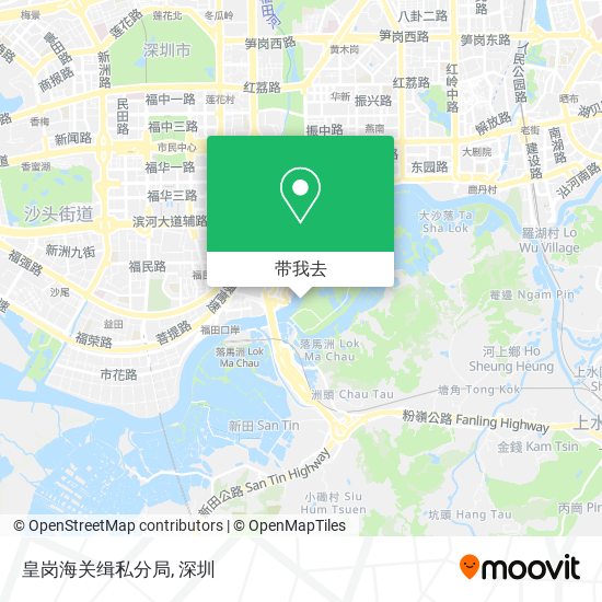 皇岗海关缉私分局地图