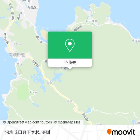 深圳花田月下客栈地图