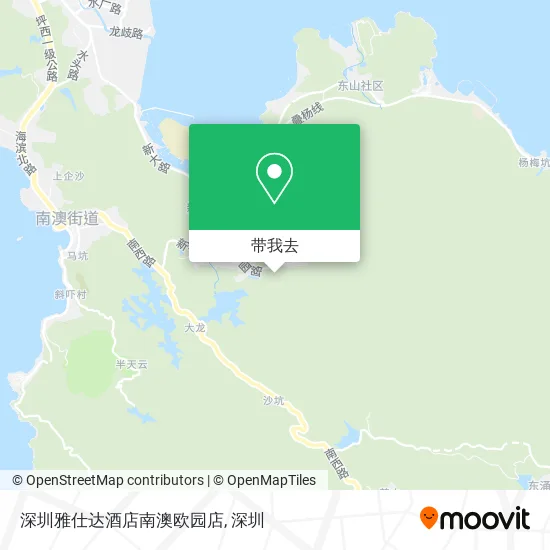 深圳雅仕达酒店南澳欧园店地图