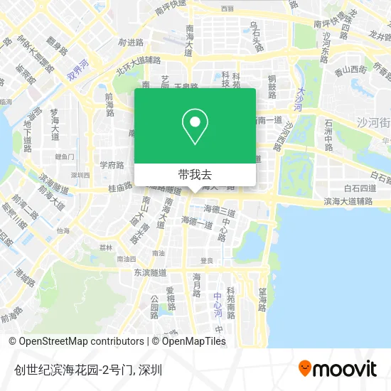 创世纪滨海花园-2号门地图