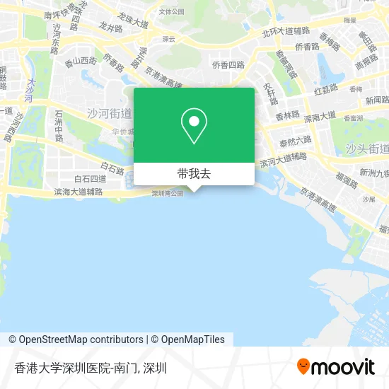 香港大学深圳医院-南门地图