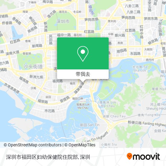 深圳市福田区妇幼保健院住院部地图