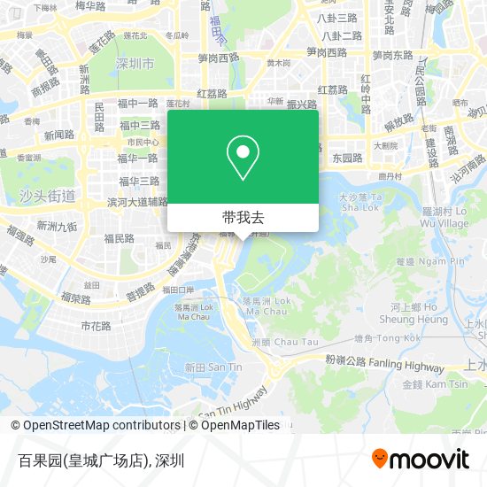 百果园(皇城广场店)地图