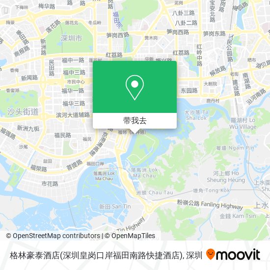 格林豪泰酒店(深圳皇岗口岸福田南路快捷酒店)地图